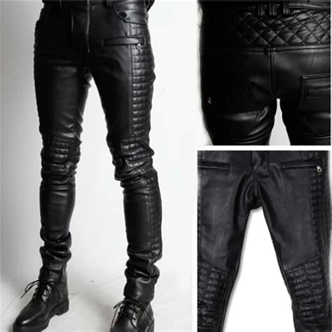 mens bootcut leather pants